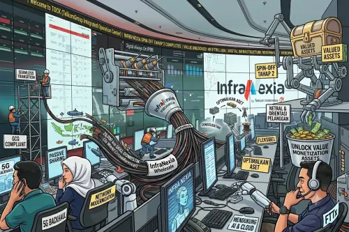 Telkom Lanjutkan Spin-Off InfraCo Tahap 2 Senilai Rp49,9 Triliun
