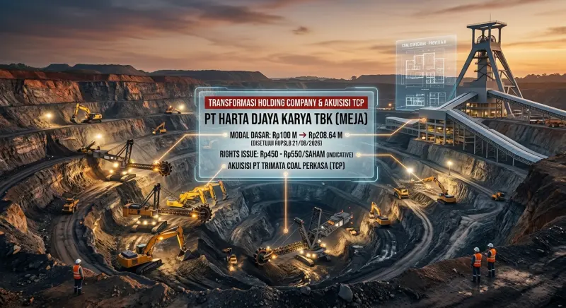 Banting Stir ke Bisnis Batu Bara, Saham MEJA Siap Gelar Rights Issue hingga Rp550!